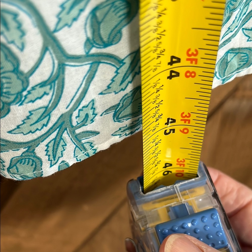 CELINA MOON Teal and White Patterned Midi Dress - Picture 6 of 9